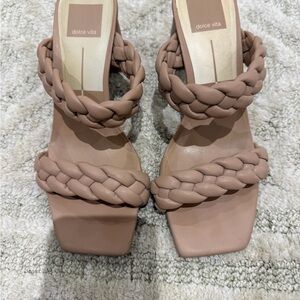 dolce vita Blush Braided Strap Sandal